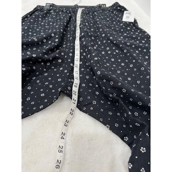 NWT APIECE APART Size XL Ani Easy Linen Blend Woven Pants Scattered Floral Black - Picture 7 of 13